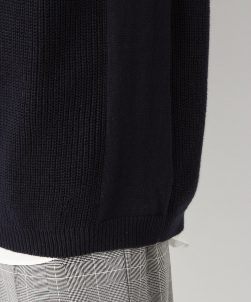 GLOBAL WORK（グローバルワーク）の「ラミーコンニットベスト/822622（ベスト・メンズ・ネイビー/ベージュ・LARGE/MEDIUM）」の10枚目の写真