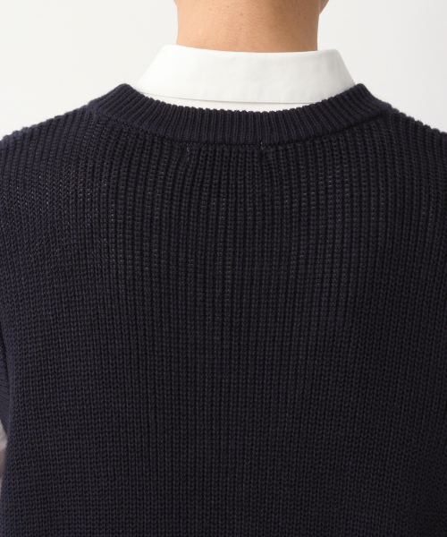 GLOBAL WORK（グローバルワーク）の「ラミーコンニットベスト/822622（ベスト・メンズ・ネイビー/ベージュ・LARGE/MEDIUM）」の11枚目の写真