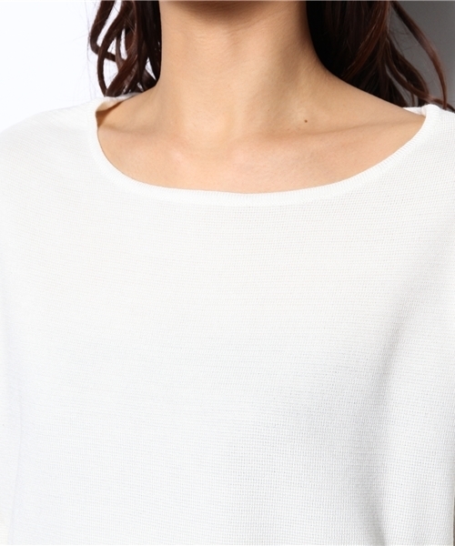 qualite（カリテ）の「ﾐﾗﾉﾘﾌﾞﾆｯﾄ（ニット/セーター・レディース・ホワイト/ネイビー/その他・FREE）」の9枚目の写真