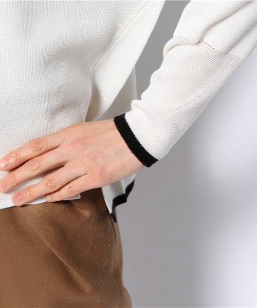 qualite（カリテ）の「ﾐﾗﾉﾘﾌﾞﾆｯﾄ（ニット/セーター・レディース・ホワイト/ネイビー/その他・FREE）」の10枚目の写真