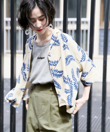 LOWRYS FARM | リーフガラシャツ　834051(シャツ/ブラウス)