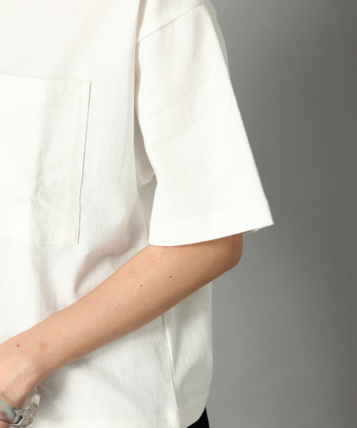 LOWRYS FARM（ローリーズファーム）の「ＢＩＧポケショートＴＥＥ　837082（Tシャツ/カットソー・レディース・ブラック/ベージュ/パープル/オフホワイト・FREE）」の7枚目の写真