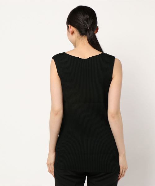 DouDou（ドゥドゥ）の「リブニットタンク（ニット/セーター・レディース・ブラック/グレー/ブルー・FREE）」の18枚目の写真
