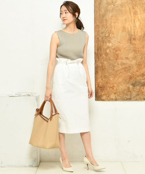 DouDou（ドゥドゥ）の「リブニットタンク（ニット/セーター・レディース・ブラック/グレー/ブルー・FREE）」の22枚目の写真