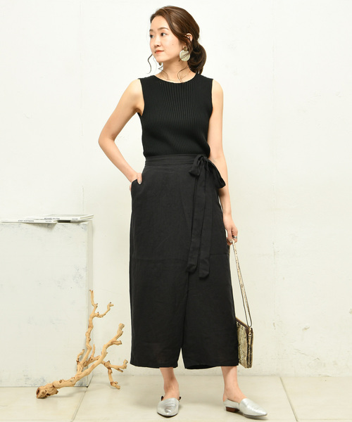 DouDou（ドゥドゥ）の「リブニットタンク（ニット/セーター・レディース・ブラック/グレー/ブルー・FREE）」の15枚目の写真