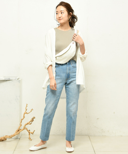 DouDou（ドゥドゥ）の「リブニットタンク（ニット/セーター・レディース・ブラック/グレー/ブルー・FREE）」の21枚目の写真