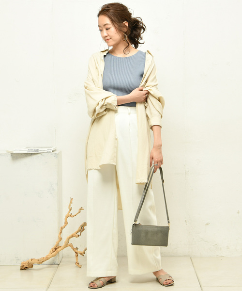 DouDou（ドゥドゥ）の「リブニットタンク（ニット/セーター・レディース・ブラック/グレー/ブルー・FREE）」の17枚目の写真