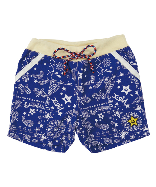 X-girl Stages(エックスガールステージス)の「PATCHWORK HALF PANT(4T~7T)(その他パンツ・キッズ・レッド/ネイビー/グリーン・6T/5T/4T/7T)」の3枚目の写真