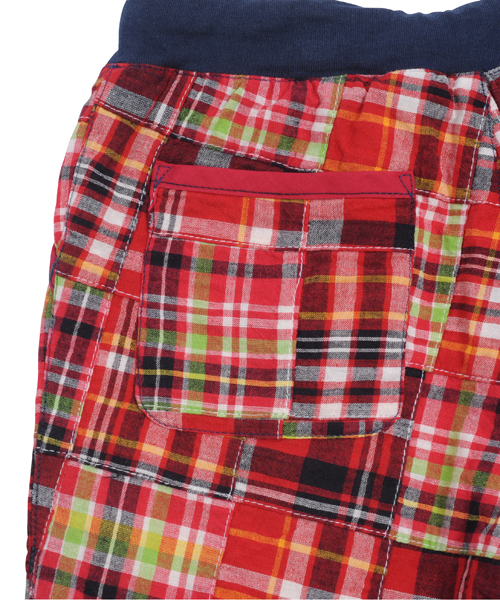 X-girl Stages(エックスガールステージス)の「PATCHWORK HALF PANT(4T~7T)(その他パンツ・キッズ・レッド/ネイビー/グリーン・6T/5T/4T/7T)」の5枚目の写真