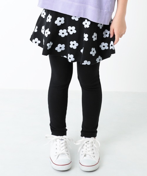 devirock(デビロック)の「プリント10分丈スカッツ(スカート・キッズ・ベージュ/カモフラージュ/ラベンダー/ブラック系その他/グレー系その他/ブルー系その他/キャメル/グレー系その他2/グレー系その他3/ドット/ブラック系その他2/ブルー系その他2/ブラック系その他3/ブラック系その他4/スモークピンク/ブルー系その他3/ブルー系その他4/スミクロ/ホワイト系その他/モカ/ブラック系その他5/ブラック系その他6/ホワイト系その他2/ブルー系その他5・80cm/90cm/95cm/110cm/100cm/120cm/130cm/140cm/150cm/160cm)」の8枚目の写真