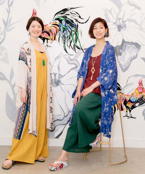 チャイハネ(チャイハネ)の「【チャイハネ】夜空の星柄キモノスリーブロングカーディガン(カーディガン/ボレロ・レディース・ブラック/ネイビー/イエロー・FREE)」の15枚目の写真