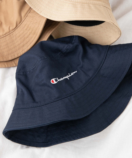 Champion(チャンピオン)の「∴WEGO/Champion 別注バケットハット(ハット・メンズ・ホワイト/ブラック/ベージュ/パープル/ネイビー/レッド/カーキ/オレンジ/グリーン/キャメル/ダークベージュ・FREE)」の7枚目の写真