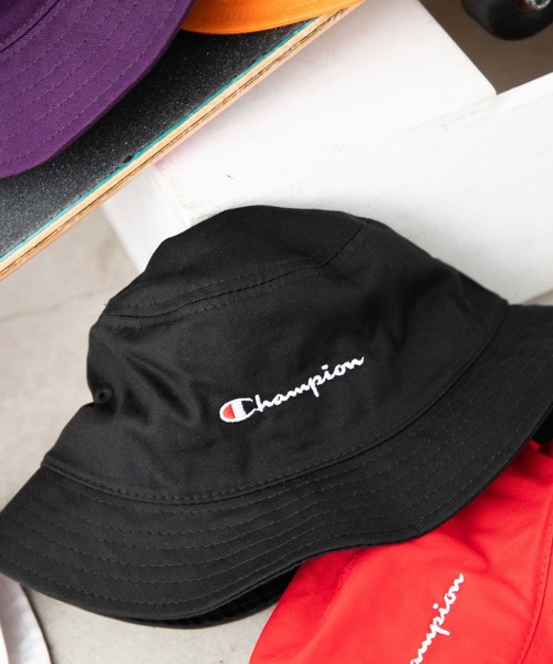 Champion(チャンピオン)の「∴WEGO/Champion 別注バケットハット(ハット・メンズ・ホワイト/ブラック/ベージュ/パープル/ネイビー/レッド/カーキ/オレンジ/グリーン/キャメル/ダークベージュ・FREE)」の2枚目の写真