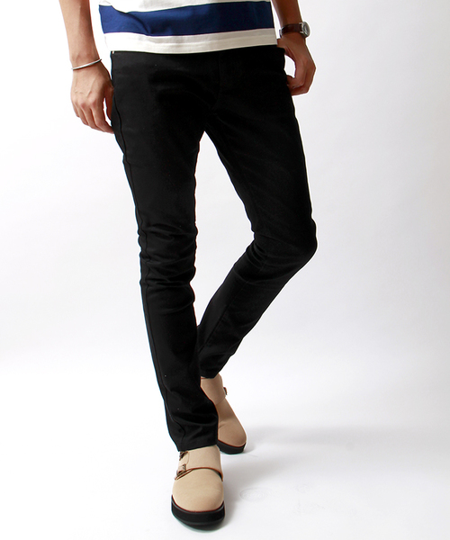 WEGO（ウィゴー）の「WEGO/カラースキニーパンツ（その他パンツ・メンズ・ネイビー/ワイン/ブラック・SMALL/MEDIUM/LARGE）」の2枚目の写真