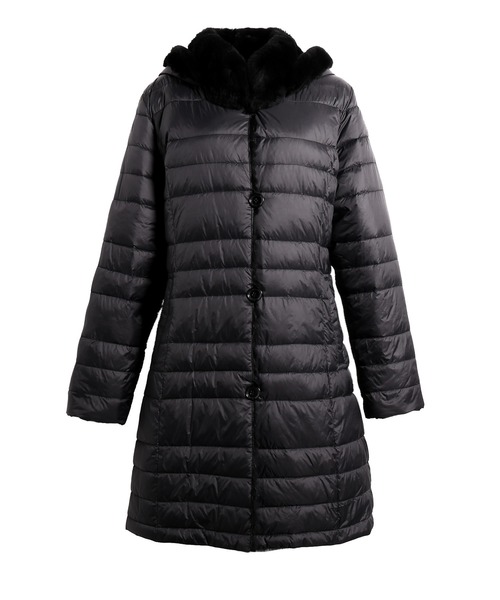 ラビットファーリバーシブルダウンコート（ダウンジャケット/コート