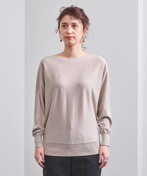 UNITED ARROWS(ユナイテッドアローズ)の「UBCB ボートネック ドルマンスリーブ ニット†◆(ニット/セーター・レディース・ライトブルー/ライム/ベージュ/ネイビー・フリー)」の5枚目の写真