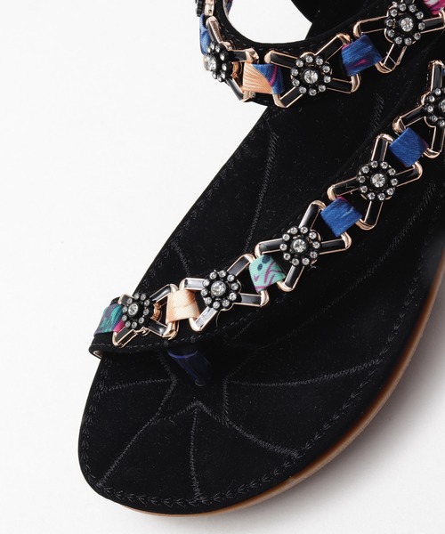チャイハネ(チャイハネ)の「【チャイハネ】ビジュートングサンダル(サンダル・レディース・ブラック/レッド/ターコイズブルー・MEDIUM/LARGE)」の10枚目の写真