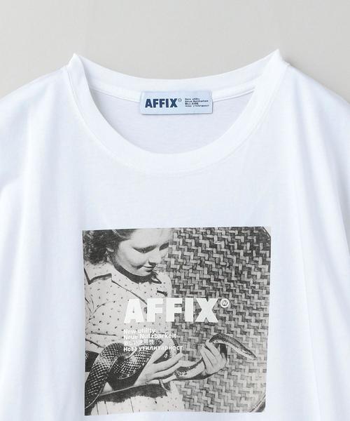 AFFIX(表示禁止)(アフィックス)の「AFFIX(アフィックス)RADIO T-SHIRT(Tシャツ/カットソー・メンズ・ホワイト・MEDIUM/LARGE/SMALL)」の5枚目の写真
