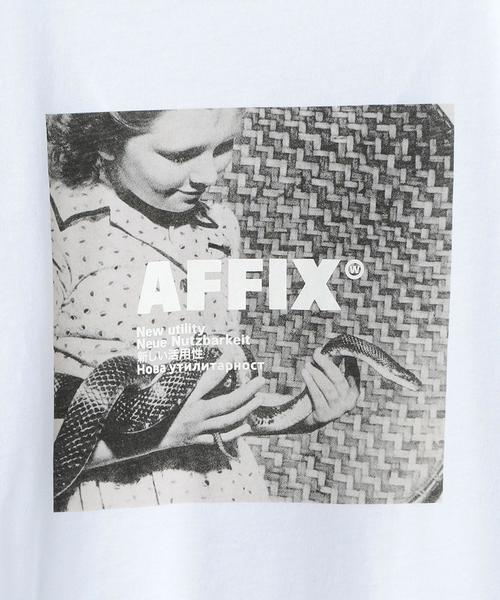 AFFIX(表示禁止)(アフィックス)の「AFFIX(アフィックス)RADIO T-SHIRT(Tシャツ/カットソー・メンズ・ホワイト・MEDIUM/LARGE/SMALL)」の2枚目の写真