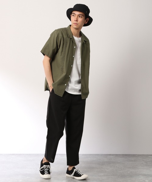 LAKOLE（ラコレ）の「キューバクロップドシャツ / LAKOLE（シャツ/ブラウス・メンズ・ホワイト/オリーブ/サックスブルー/ネイビー・LARGE/MEDIUM）」の11枚目の写真