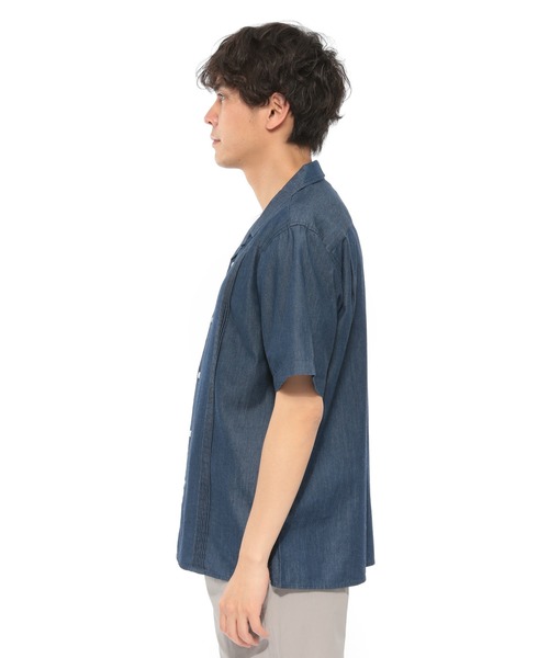 LAKOLE（ラコレ）の「キューバクロップドシャツ / LAKOLE（シャツ/ブラウス・メンズ・ホワイト/オリーブ/サックスブルー/ネイビー・LARGE/MEDIUM）」の12枚目の写真