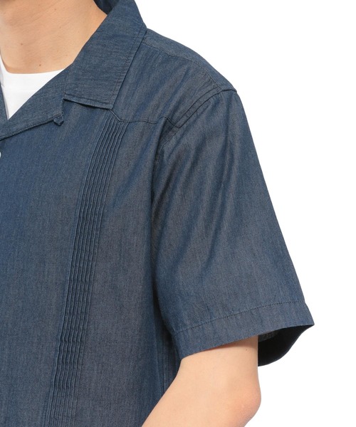 LAKOLE（ラコレ）の「キューバクロップドシャツ / LAKOLE（シャツ/ブラウス・メンズ・ホワイト/オリーブ/サックスブルー/ネイビー・LARGE/MEDIUM）」の22枚目の写真