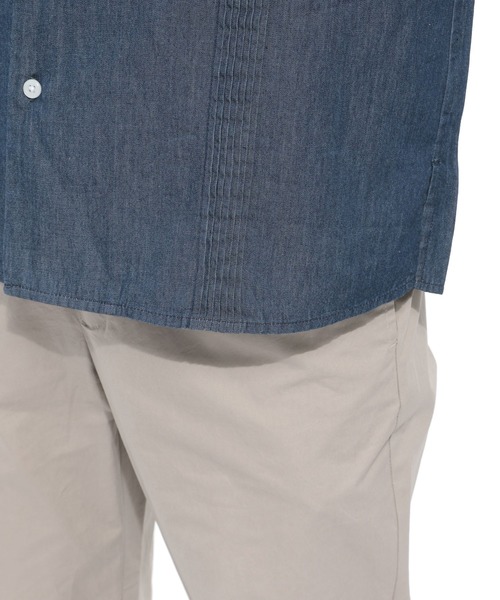 LAKOLE（ラコレ）の「キューバクロップドシャツ / LAKOLE（シャツ/ブラウス・メンズ・ホワイト/オリーブ/サックスブルー/ネイビー・LARGE/MEDIUM）」の6枚目の写真