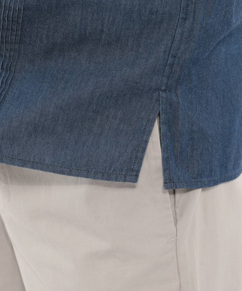 LAKOLE（ラコレ）の「キューバクロップドシャツ / LAKOLE（シャツ/ブラウス・メンズ・ホワイト/オリーブ/サックスブルー/ネイビー・LARGE/MEDIUM）」の10枚目の写真