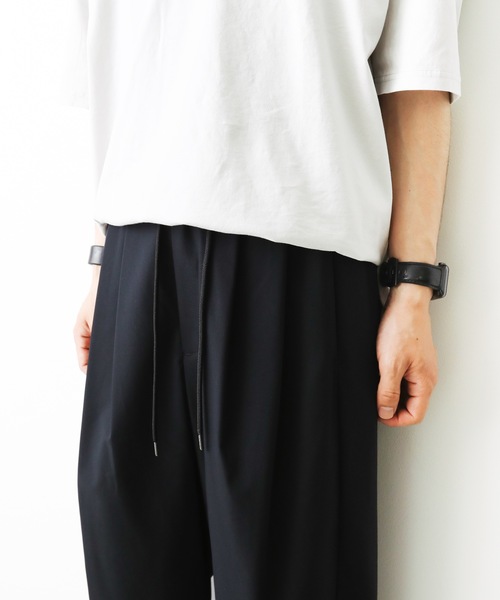 ATTACHMENT(アタッチメント)の「C/Pパナマ 2タックイージーパンツ(その他パンツ・メンズ・ブラック/カーキ・1/3/2)」の5枚目の写真