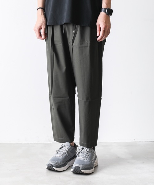 4 ○ ATTACHMENT アタッチメント バナナ コットンパンツ ATTACHMENT(アタッチメント) HARD TWISTED WOOL TROPICAL BELTED