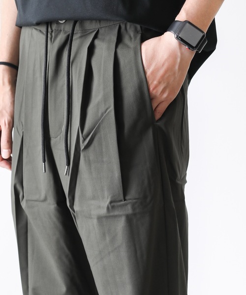 ATTACHMENT(アタッチメント)の「C/Pパナマ 2タックイージーパンツ(その他パンツ・メンズ・ブラック/カーキ・1/3/2)」の17枚目の写真