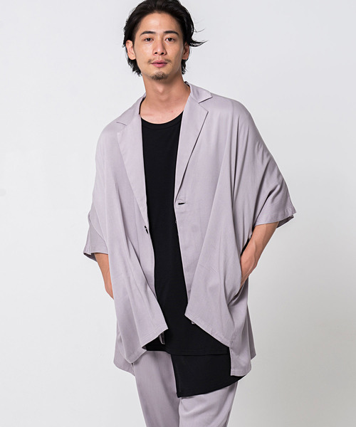 CavariA（キャバリア）の「『CavariA/キャバリア』1Bドルマンスリーブビッグシルエットジャケット（その他アウター・メンズ・ベージュ/ブラウン/グレー・M/L）」の2枚目の写真