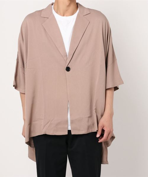 CavariA（キャバリア）の「『CavariA/キャバリア』1Bドルマンスリーブビッグシルエットジャケット（その他アウター・メンズ・ベージュ/ブラウン/グレー・M/L）」の10枚目の写真