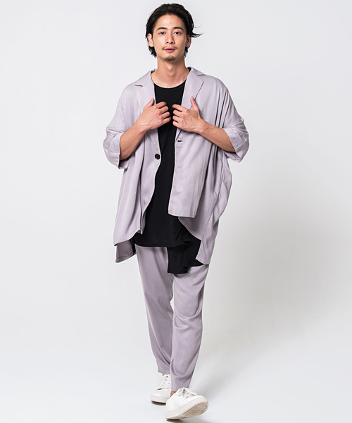 CavariA（キャバリア）の「『CavariA/キャバリア』1Bドルマンスリーブビッグシルエットジャケット（その他アウター・メンズ・ベージュ/ブラウン/グレー・M/L）」の17枚目の写真