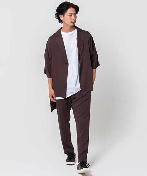 CavariA（キャバリア）の「『CavariA/キャバリア』1Bドルマンスリーブビッグシルエットジャケット（その他アウター・メンズ・ベージュ/ブラウン/グレー・M/L）」の7枚目の写真