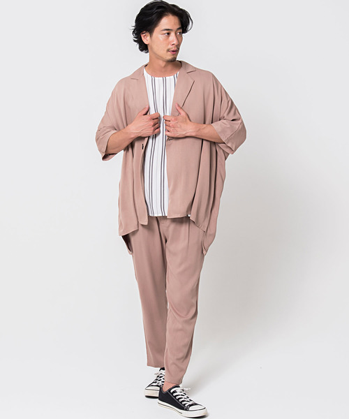 CavariA（キャバリア）の「『CavariA/キャバリア』1Bドルマンスリーブビッグシルエットジャケット（その他アウター・メンズ・ベージュ/ブラウン/グレー・M/L）」の21枚目の写真