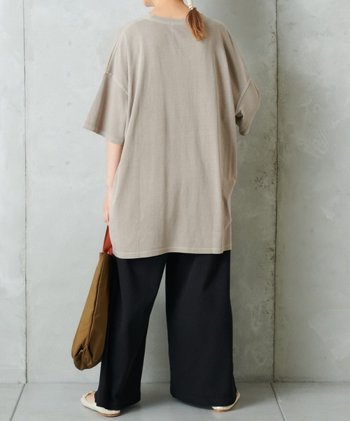 PUAL CE CIN（ピュアルセシン）の「ピグメントＴ（Tシャツ/カットソー・レディース・ブラック/ベージュ/グリーン/ブルーグレー/ピンク系その他・FREE）」の19枚目の写真