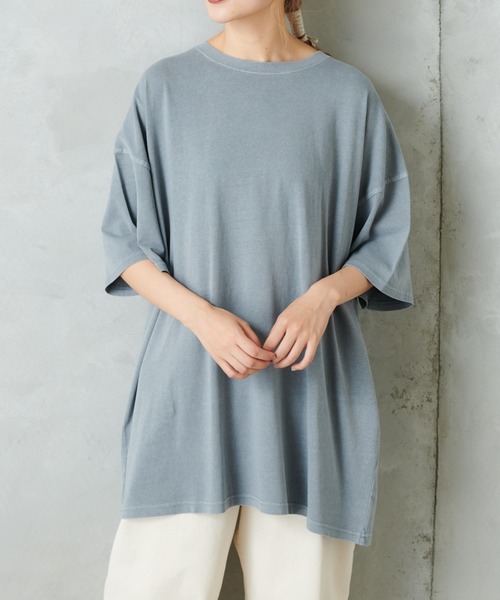 PUAL CE CIN（ピュアルセシン）の「ピグメントＴ（Tシャツ/カットソー・レディース・ブラック/ベージュ/グリーン/ブルーグレー/ピンク系その他・FREE）」の16枚目の写真