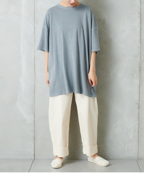 PUAL CE CIN（ピュアルセシン）の「ピグメントＴ（Tシャツ/カットソー・レディース・ブラック/ベージュ/グリーン/ブルーグレー/ピンク系その他・FREE）」の6枚目の写真