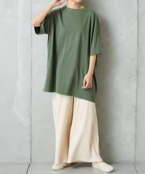 PUAL CE CIN（ピュアルセシン）の「ピグメントＴ（Tシャツ/カットソー・レディース・ブラック/ベージュ/グリーン/ブルーグレー/ピンク系その他・FREE）」の17枚目の写真