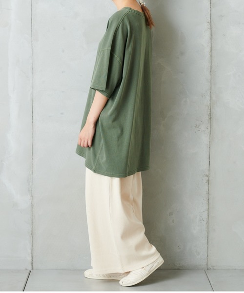 PUAL CE CIN（ピュアルセシン）の「ピグメントＴ（Tシャツ/カットソー・レディース・ブラック/ベージュ/グリーン/ブルーグレー/ピンク系その他・FREE）」の14枚目の写真