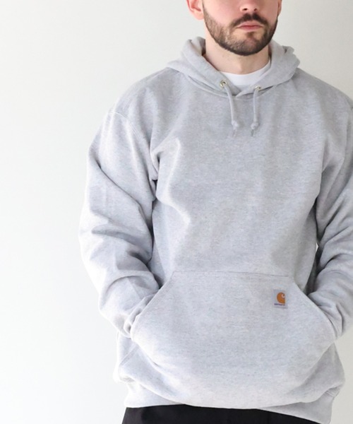 JACKROSE（ジャックローズ）の「Carhartt-HOODED PULLOVER SWEAT SHIRT/カーハート プルオーバー スウェット パーカー（パーカー・メンズ・ブラック/グレー/ブラウン・S/M/L）」の2枚目の写真