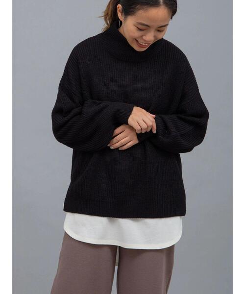 earth music&ecology（アースミュージックアンドエコロジー）の「ラウンドヘムカットチュニック ＊〇（Tシャツ/カットソー・レディース・ブラック/ベージュ/オフホワイト・FREE）」の22枚目の写真