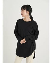 earth music&ecology | ラウンドヘムカットチュニック ＊＊(Tシャツ/カットソー)