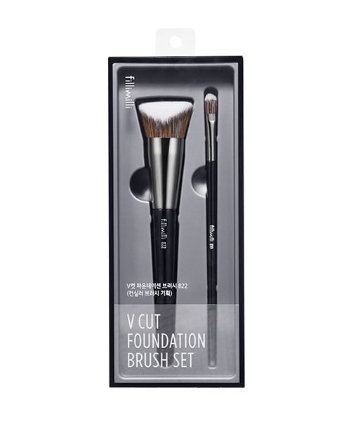 Fillimilli フィリミリ の Vカットファンデーションブラシ2 コンシーラーブラシ メイクブラシ Wear