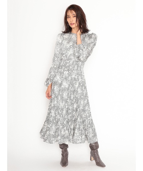 SNIDEL（スナイデル）の「2wayサテンジャガードワンピース（ワンピース  