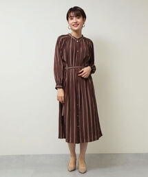 NOLLEY’S Sophi | 前後2wayストライプワンピース(シャツワンピース)
