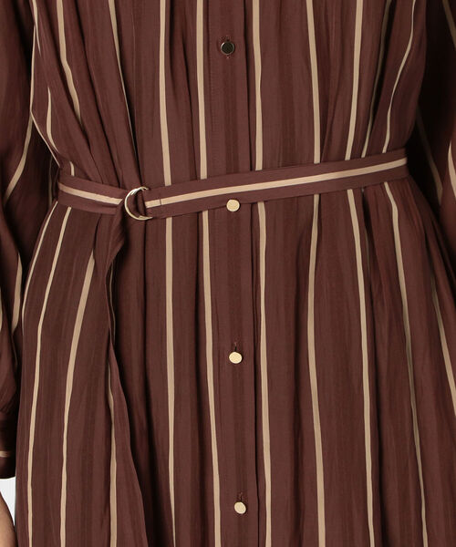 NOLLEY’S Sophi（ノーリーズソフィ）の「前後2wayストライプワンピース（シャツワンピース・レディース・ブラウン系その他3/ブルー系その他3・38/36）」の10枚目の写真
