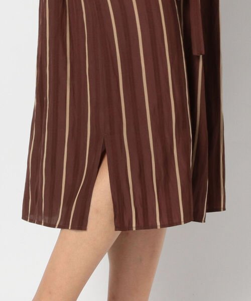 NOLLEY’S Sophi（ノーリーズソフィ）の「前後2wayストライプワンピース（シャツワンピース・レディース・ブラウン系その他3/ブルー系その他3・38/36）」の11枚目の写真