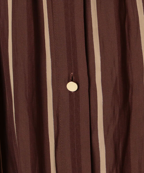 NOLLEY’S Sophi（ノーリーズソフィ）の「前後2wayストライプワンピース（シャツワンピース・レディース・ブラウン系その他3/ブルー系その他3・38/36）」の12枚目の写真